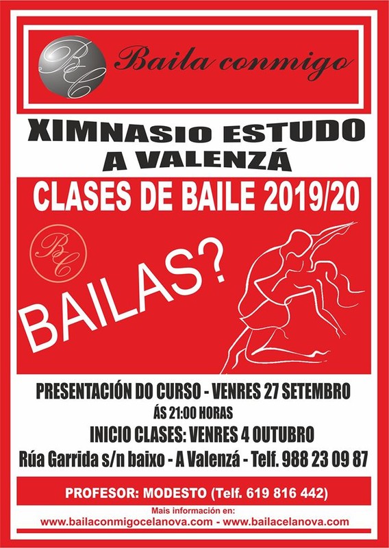 CLASES DE BAILE, CURSO 2019/20